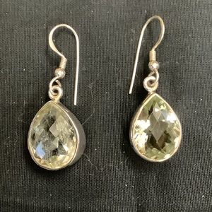New green amethyst earrings
